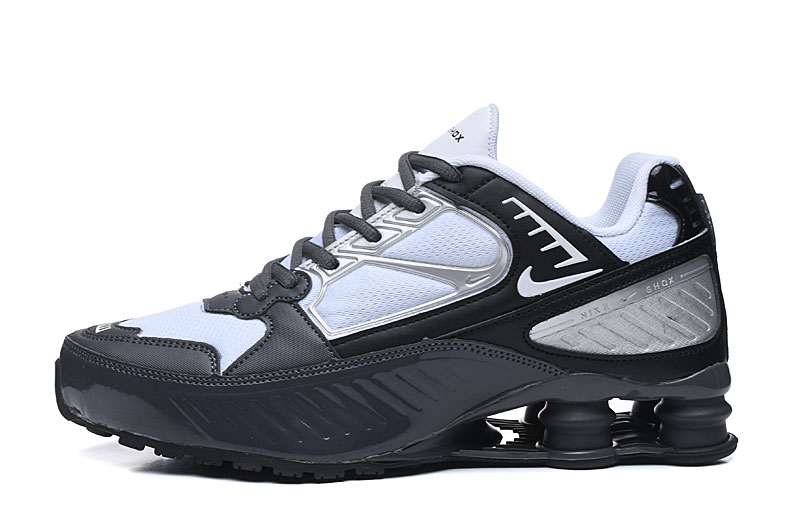 Stylish Nike Shox R4 Silver Black